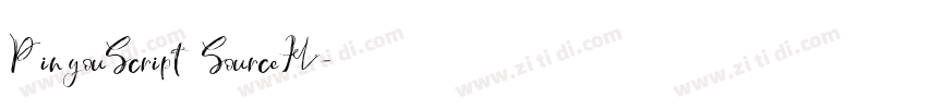 PinyouScript SourceH字体转换 PinyouScript SourceH字体转换
